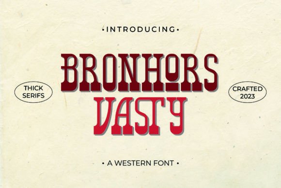 Bronhors Vasty: A Calligraphic Typeface for Handmade Labels, Invitations, and More