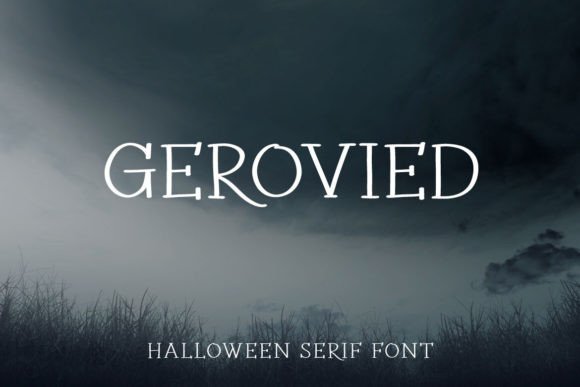 Gerovied: A Halloween Display Font for Bold Web Design