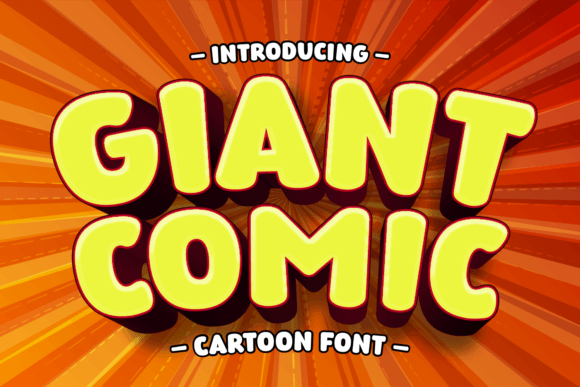 Giant Comic: A Bold Display Font for Joyful Branding
