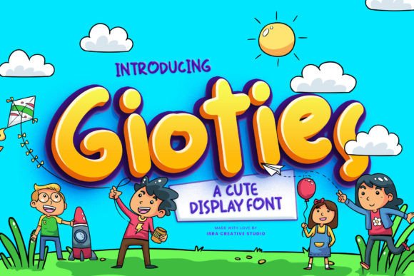 Gioties: A Playful Display Font for Joyful Editorial Design