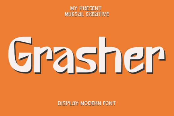 Grasher: A Quirky Display Font That Brings Sweetness to Branding