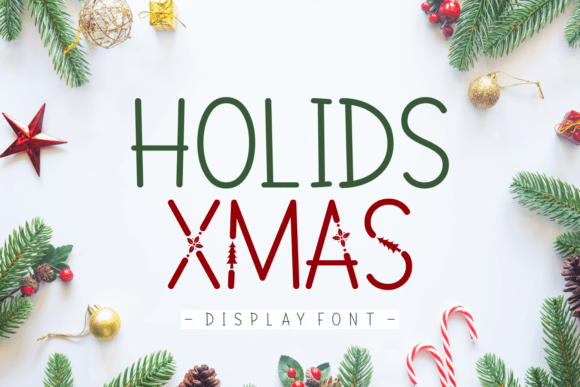 Holids Xmas: A Festive Display Font That Brings Holiday Cheer to Brand Design