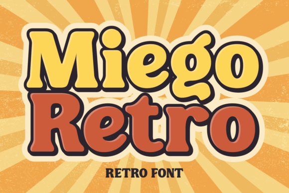 Miego Retro: A Bold Display Font for Dynamic Web Design