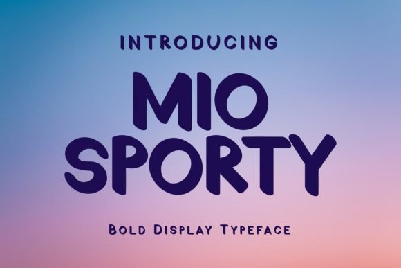 Mio Sporty: A Bold Display Font for Modern Web and Brand Design