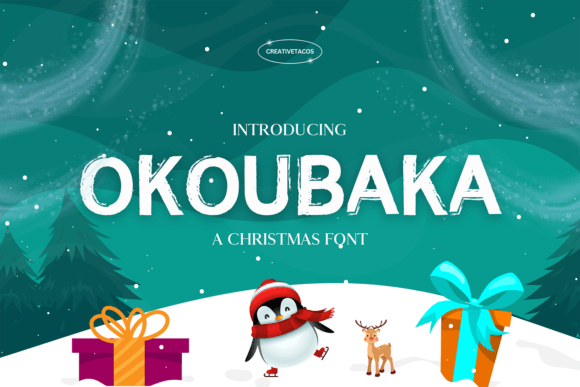 Okoubaka: A Festive Display Font for Editorial Design and Digital Publishing