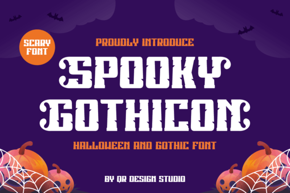 Spooky Gothicon: A Playful Display Font for Web Design and Digital Branding