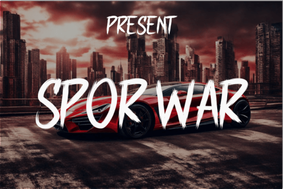 Sporwar: A Bold Display Font for Modern Marketing and Digital Design