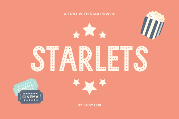 Starlets: A Display Font That Brings Hollywood Glamour to Modern Editorial Design
