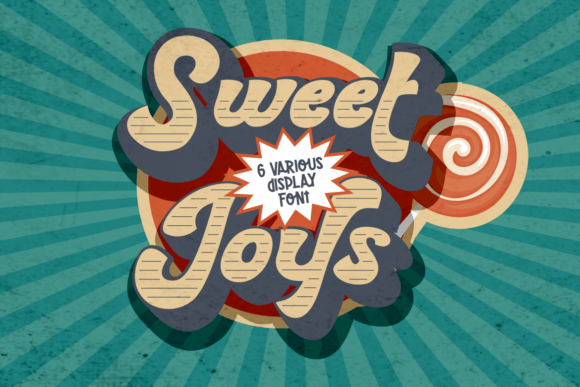 Sweet Joys: A Bold Display Font for Web Designers and Digital Makers