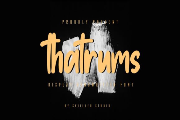 Thatrums: A Bold Display Font for Modern Campaign Design
