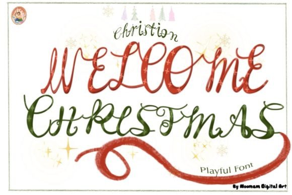 Welcome Christmas Christian: A Festive Display Font for Editorial Design