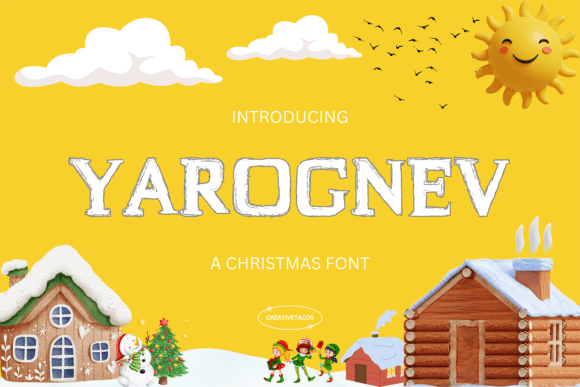 Yarognev: A Joyful Display Font for Holiday Crafters and Makers