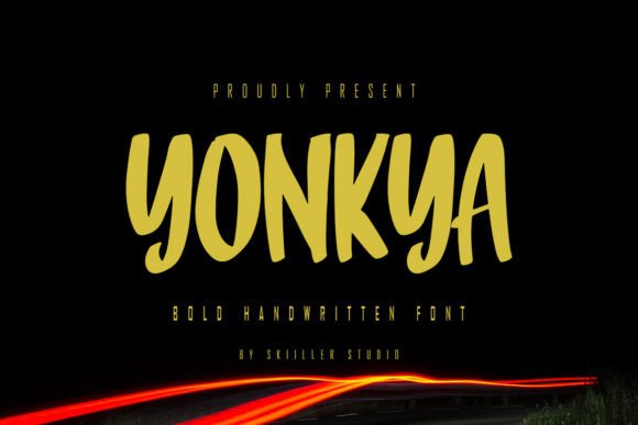Yonkya: A Modern Brushed Handwritten Font That Elevates Brand Identity